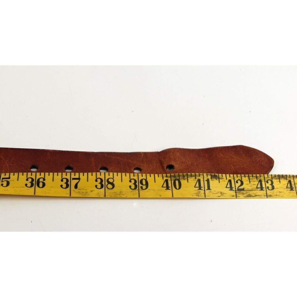 Levi's TAN BROWN GENUINE LEATHER 1 3/8"Wd CASUAL DRESS MEN'S BELT Sz 38/95 (G17 - Picture 12 of 14